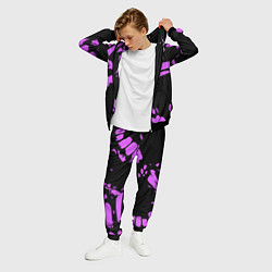 Костюм мужской Фиолетовая абстракция, цвет: 3D-черный — фото 2