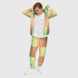 Костюм мужской Фисташковый комбинированный градиент, цвет: 3D-белый — фото 2