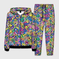 Мужской костюм Рожицы разноцветные
