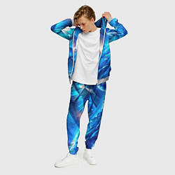 Костюм мужской Синяя объемная абстракция со вспышкой, цвет: 3D-меланж — фото 2