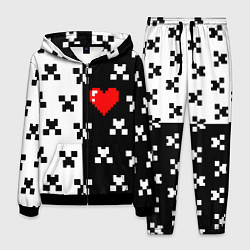 Мужской костюм Minecraft pattern love