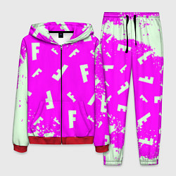Мужской костюм Fortnite pattern pink