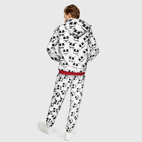 Мужской костюм Marshmello dj pattern / 3D-Красный – фото 4