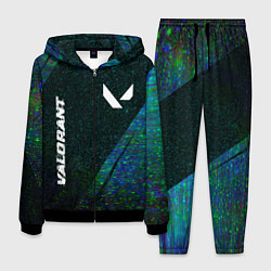 Мужской костюм Valorant glitch blue cybersport