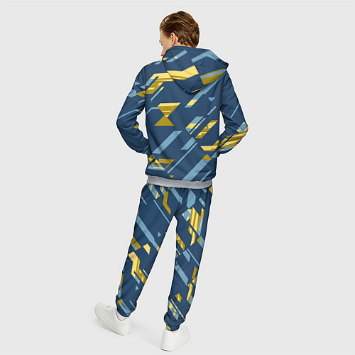 Мужской костюм Абстракция текстуры спортивной формы / 3D-Меланж – фото 4