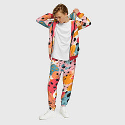 Костюм мужской Яркие пятна, цвет: 3D-красный — фото 2