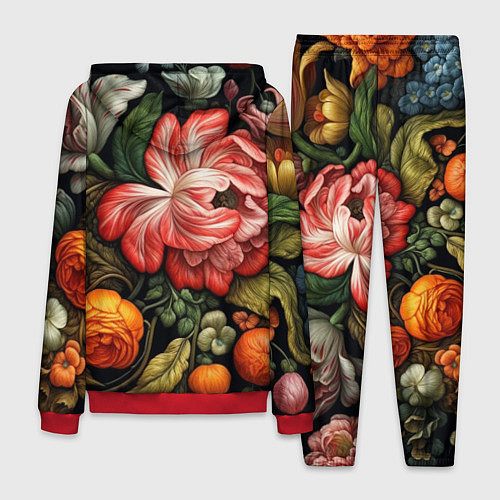 Мужской костюм Набивной рисунок / 3D-Красный – фото 2