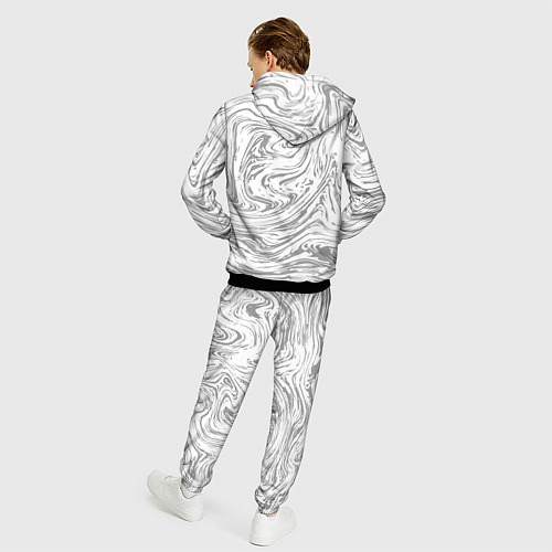 Мужской костюм Мрамор абстракция / 3D-Черный – фото 4