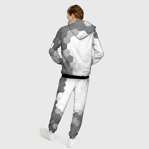 Мужской костюм Assassins Creed - white gradient по-вертикали / 3D-Черный – фото 4