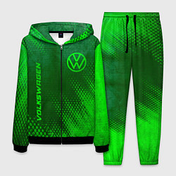 Мужской костюм Volkswagen - green gradient вертикально