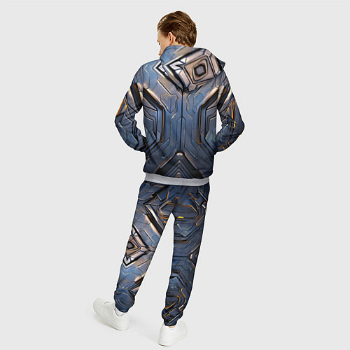 Мужской костюм Стальная броня землянина / 3D-Меланж – фото 4