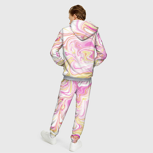 Мужской костюм Абстракция мраморный фон / 3D-Меланж – фото 4