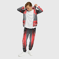 Костюм мужской BMW текстура мотор, цвет: 3D-белый — фото 2