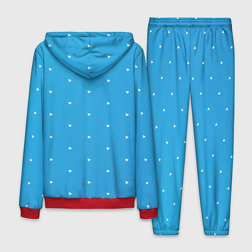 Мужской костюм Freedurov паттерн из самолётиков / 3D-Красный – фото 2