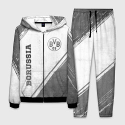 Мужской костюм Borussia - white gradient вертикально