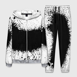 Костюм мужской Просто краски чёрные, цвет: 3D-меланж