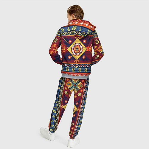 Мужской костюм Стиль советского ковра узоры и орнамент / 3D-Меланж – фото 4