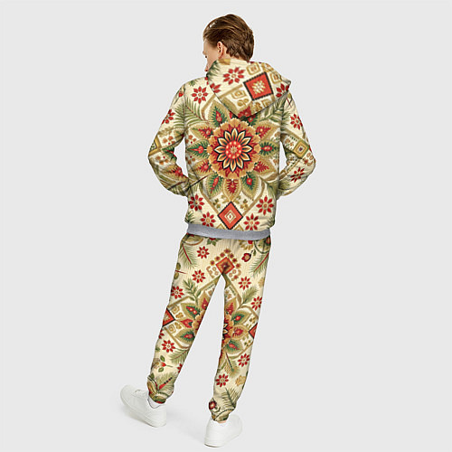 Мужской костюм Стиль советского ковра узоры и орнамент / 3D-Меланж – фото 4
