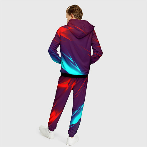 Мужской костюм Half life stripes neon / 3D-Черный – фото 4