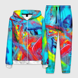 Мужской костюм Абстрактные краски неон