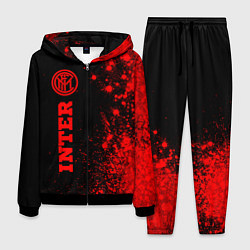 Мужской костюм Inter - red gradient по-вертикали