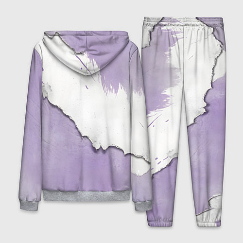 Мужской костюм Штукатурка и лавандовая краска / 3D-Меланж – фото 2