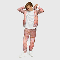 Костюм мужской Текстура розового мрамора с золотом, цвет: 3D-белый — фото 2