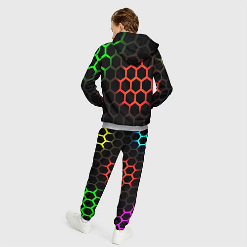 Мужской костюм Hexagon neon / 3D-Меланж – фото 4