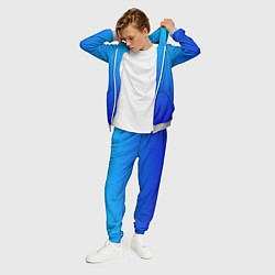 Костюм мужской Голубой градиент, цвет: 3D-меланж — фото 2