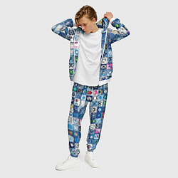 Костюм мужской Пиксельный пэчворк, цвет: 3D-белый — фото 2