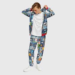 Костюм мужской Minecraft фигуры на пэчворк, цвет: 3D-красный — фото 2