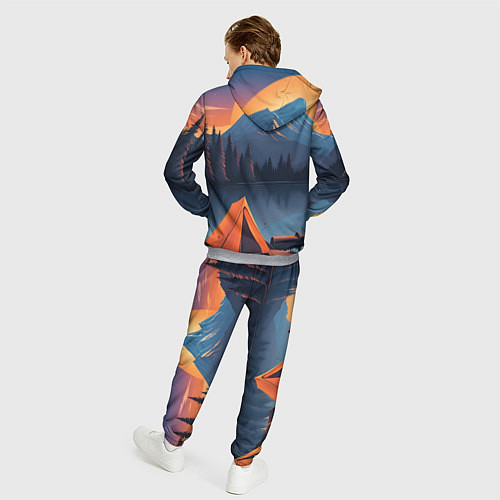 Мужской костюм Палатка на берегу озера / 3D-Меланж – фото 4