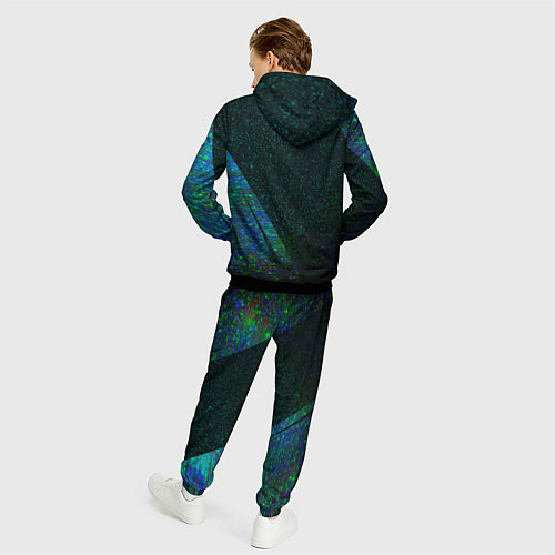 Мужской костюм Stumble Guys glitch blue / 3D-Черный – фото 4