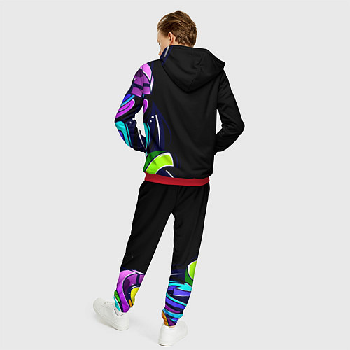 Мужской костюм Geon Enduro graffitti / 3D-Красный – фото 4