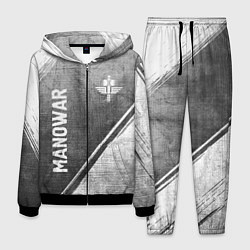 Мужской костюм Manowar - grey gradient вертикально