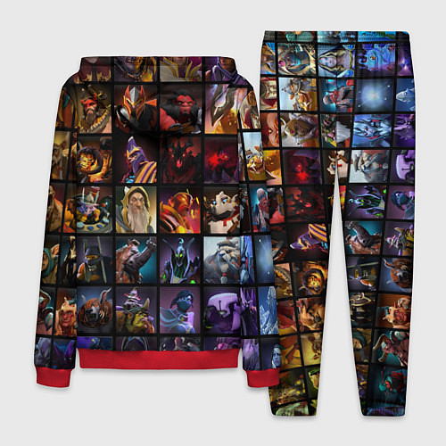 Мужской костюм Dota 2 - все персонажи / 3D-Красный – фото 2