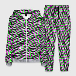 Мужской костюм Juventus glitch pattern