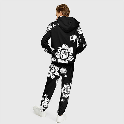 Мужской костюм Русская община символика розы / 3D-Черный – фото 4