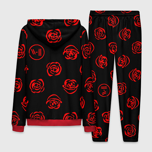 Мужской костюм Twenty one pilots rose pattern / 3D-Красный – фото 2