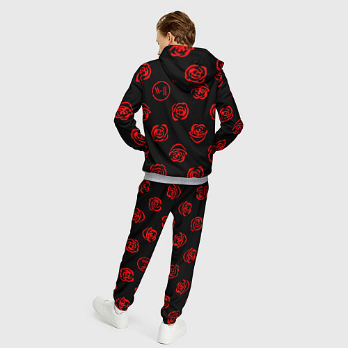 Мужской костюм Twenty one pilots rose pattern / 3D-Меланж – фото 4