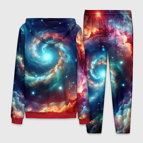 Мужской костюм Марио и Луиджи в открытом космосе - неоновое свече / 3D-Красный – фото 2