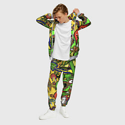 Костюм мужской Mario краски текстура, цвет: 3D-меланж — фото 2