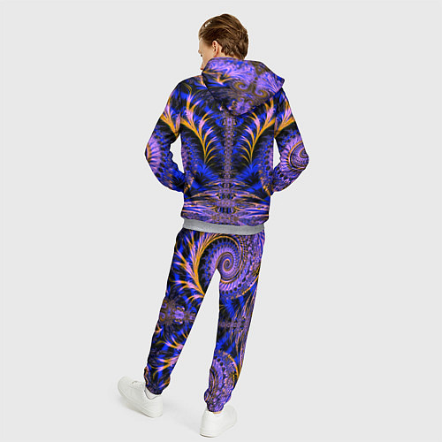 Мужской костюм Оптический визуальный стиль / 3D-Меланж – фото 4