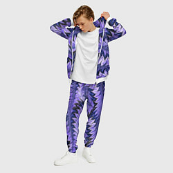 Костюм мужской Абстрактные перья - жидкость, цвет: 3D-белый — фото 2