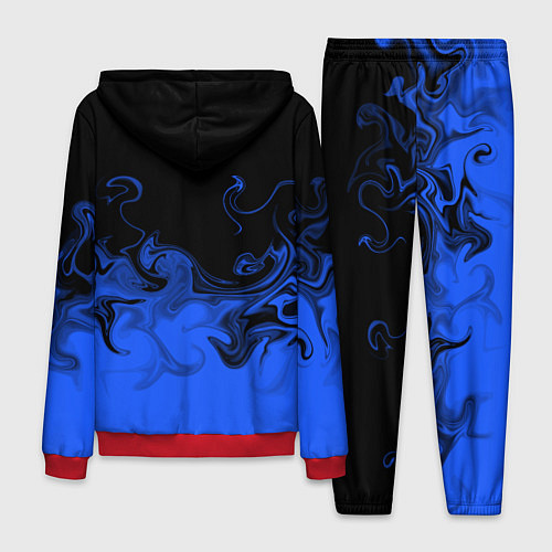 Мужской костюм Абстрактный синий огонь / 3D-Красный – фото 2