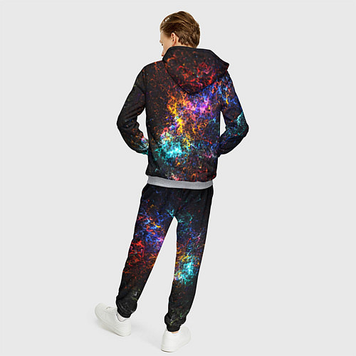 Мужской костюм Космические краски текстура / 3D-Меланж – фото 4