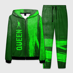 Костюм мужской Queen - green gradient по-вертикали, цвет: 3D-черный