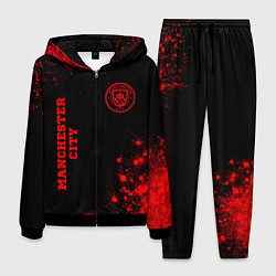Мужской костюм Manchester City - red gradient вертикально