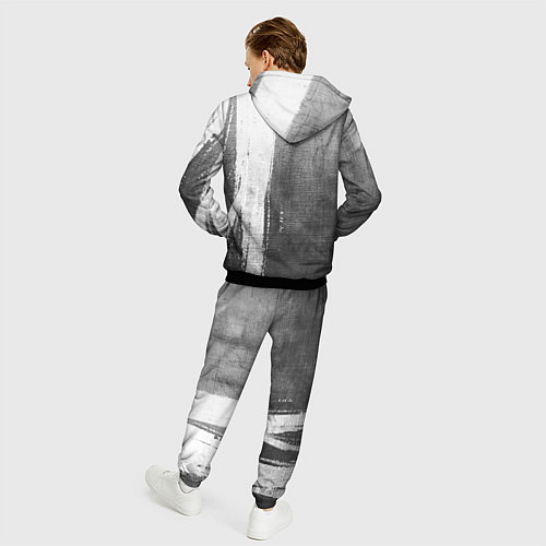 Мужской костюм One Piece - grey gradient по-вертикали / 3D-Черный – фото 4
