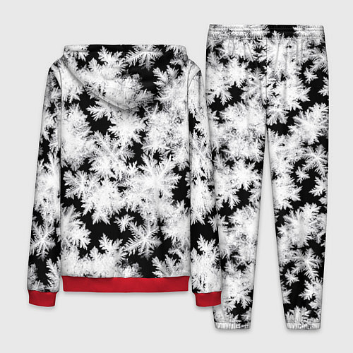 Мужской костюм Снежинки на стекле / 3D-Красный – фото 2